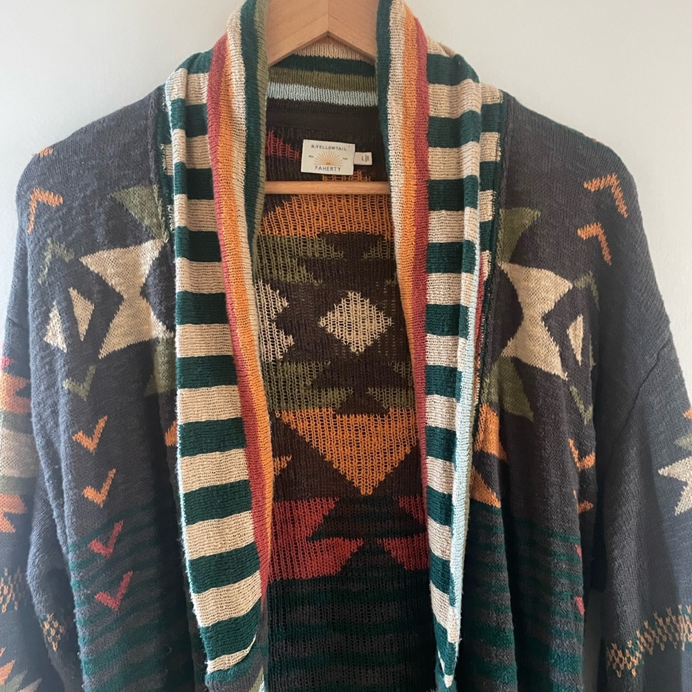 Faherty x B. Yellowtail Paloma Duster L - Picture 5 of 7